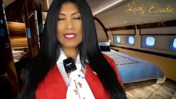 Asmr sensual- horny private flight attendant vídeo pornô